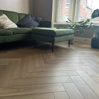 Howdens LVT Click herringbone Flooring LVT Flooring