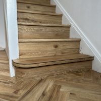 LVT Flooring staircase in Newbury Berkshire carpets & flooring Newbury, Berkshire.